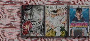 Bannière représentant les 3 manga collector sortie en aout 2023