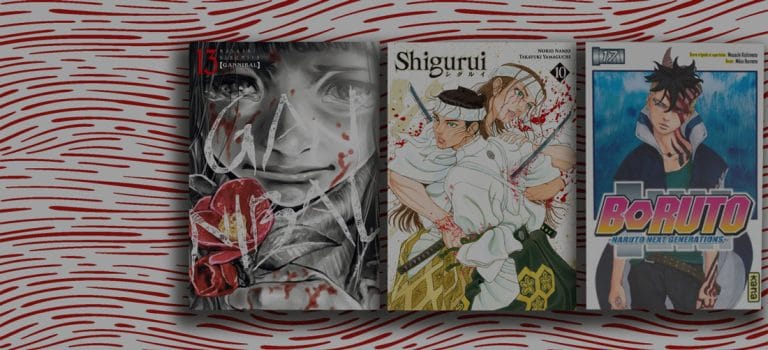 Bannière représentant les 3 manga collector sortie en aout 2023