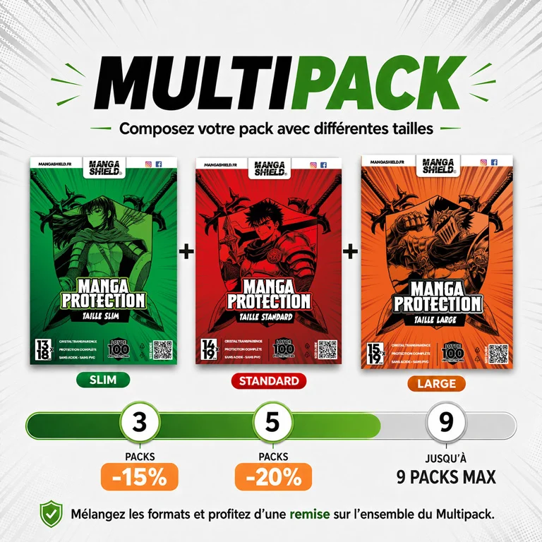 Multipack de protection pour manga