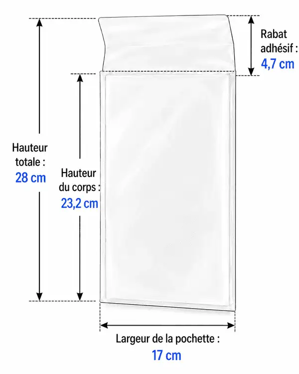 Guide des tailles d'utilisation des pochettes de protection perfect de Manga Shield